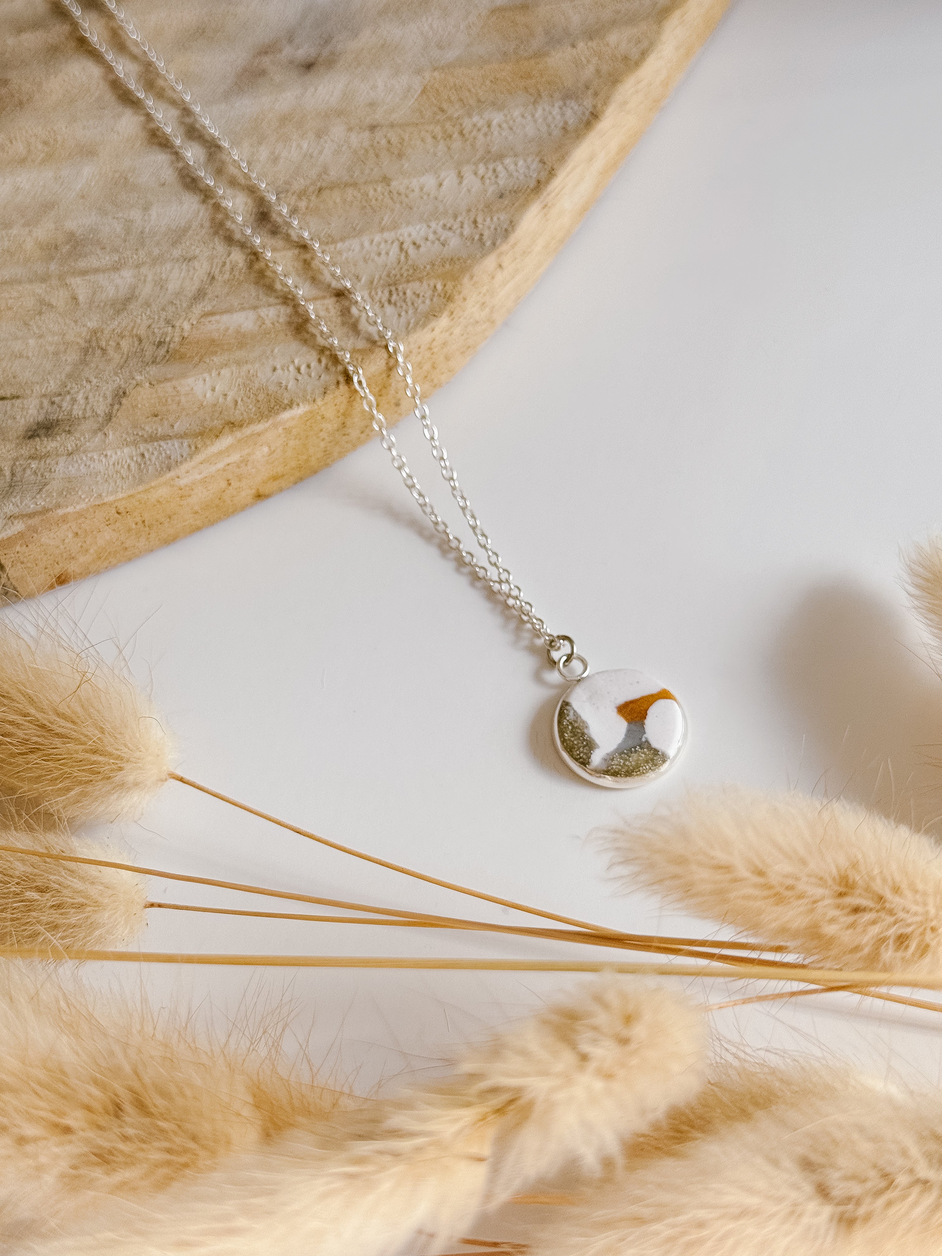 Crystal Crescent Necklace