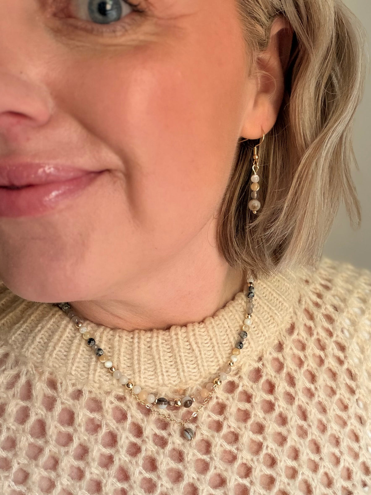 Lawrencetown Beach Gemstone Earrings