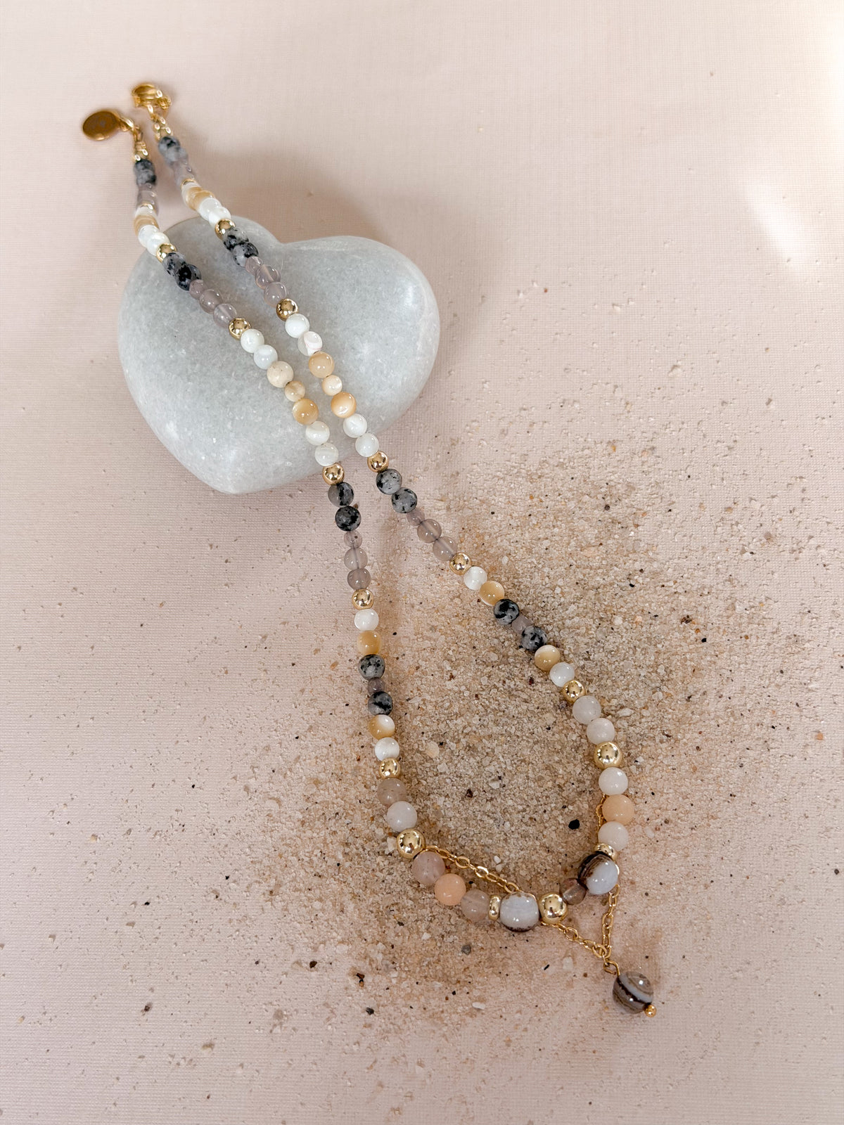 Lawrencetown Beach Gemstone Necklace
