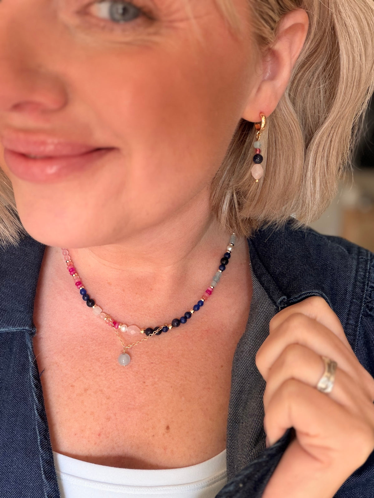 Mahone Bay Gemstone Necklace