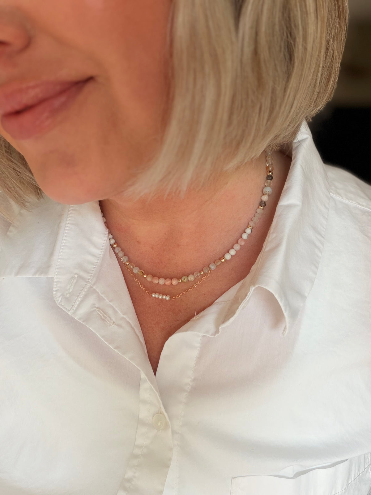 Birch Gemstone Necklace