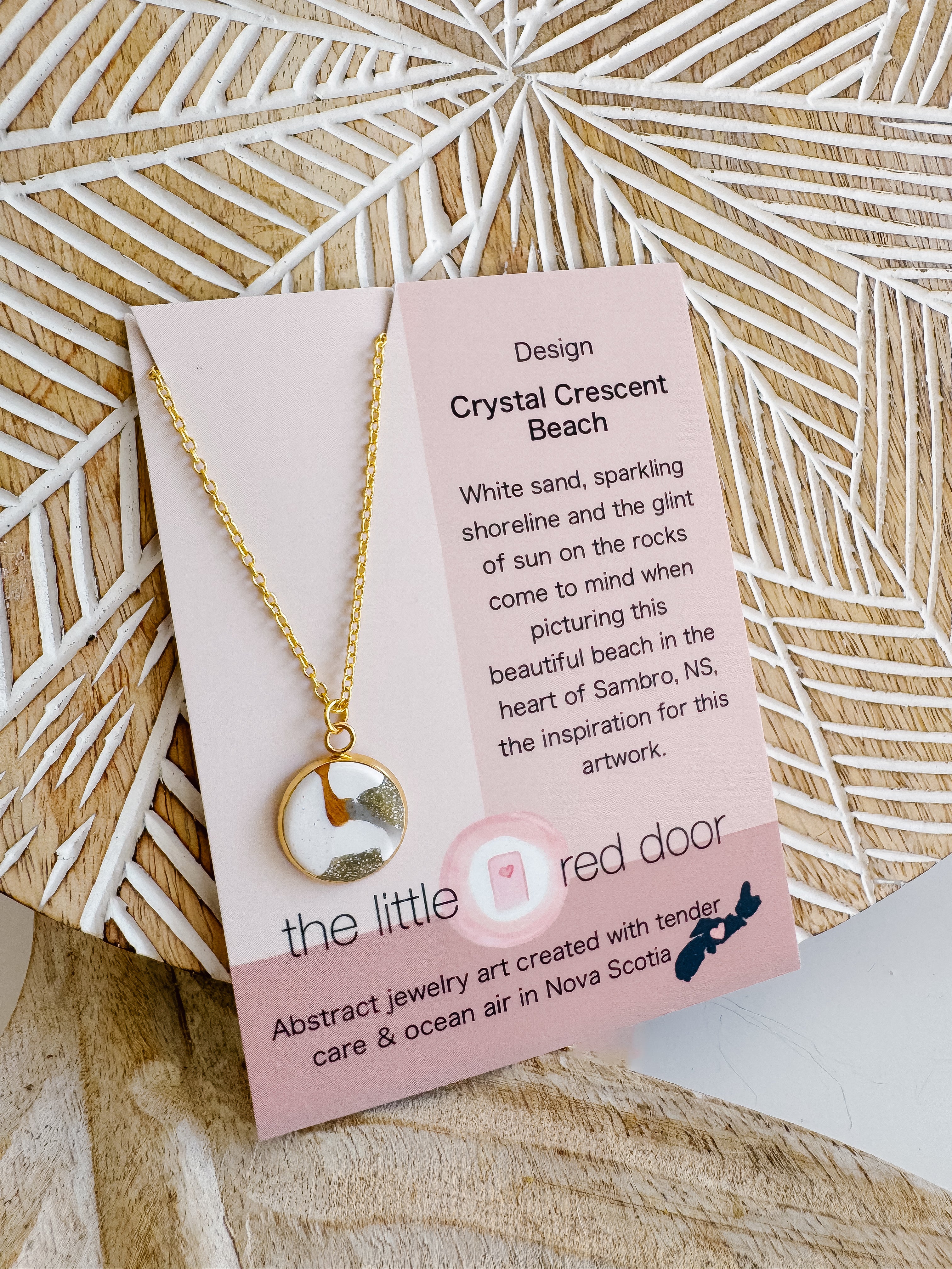 Crystal Crescent Necklace