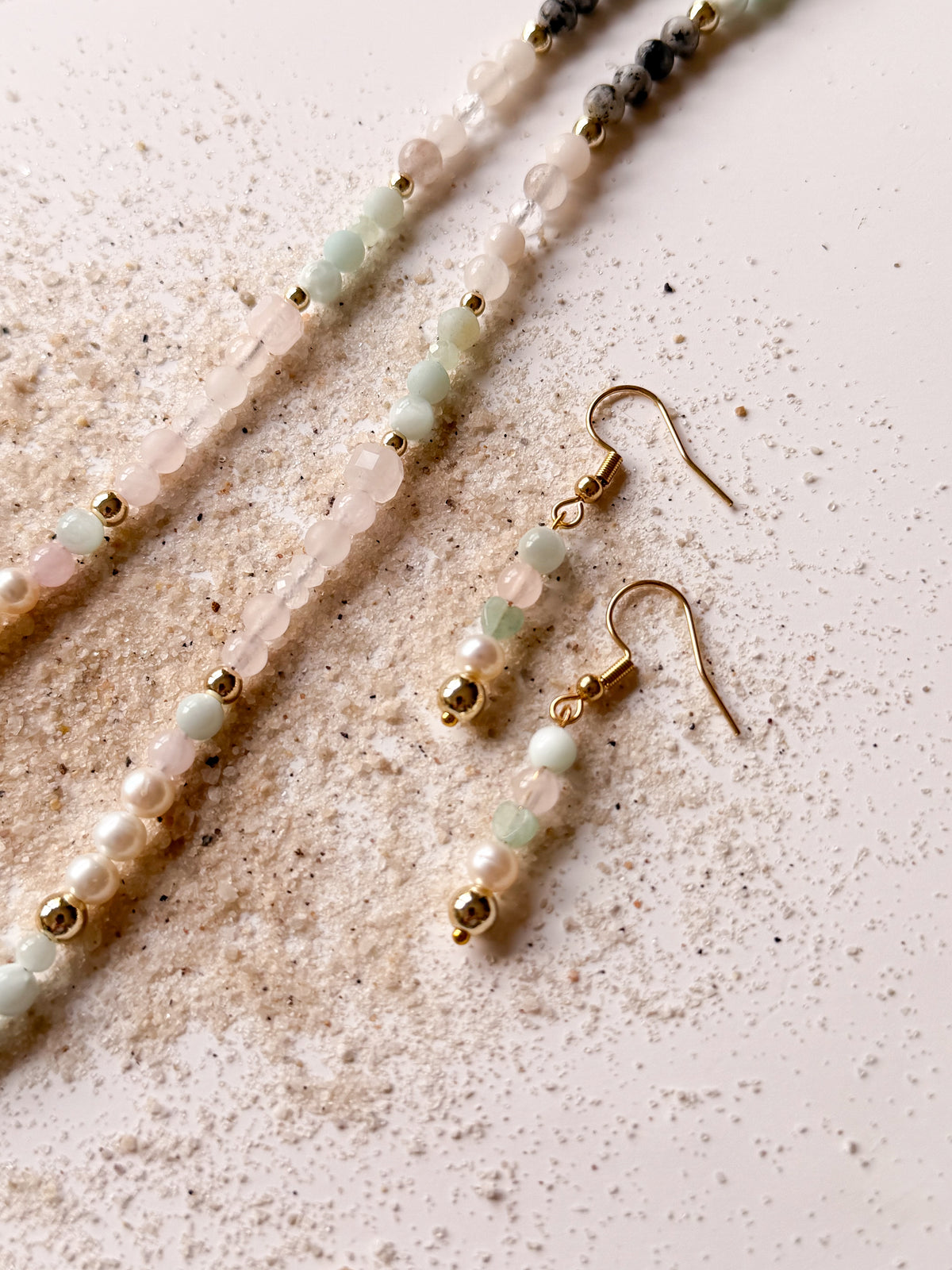 Sea Glass Gemstone Earrings