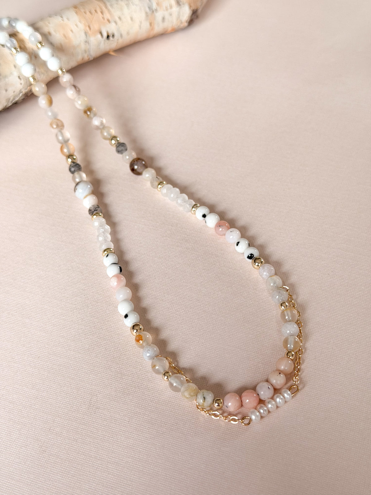 Birch Gemstone Necklace