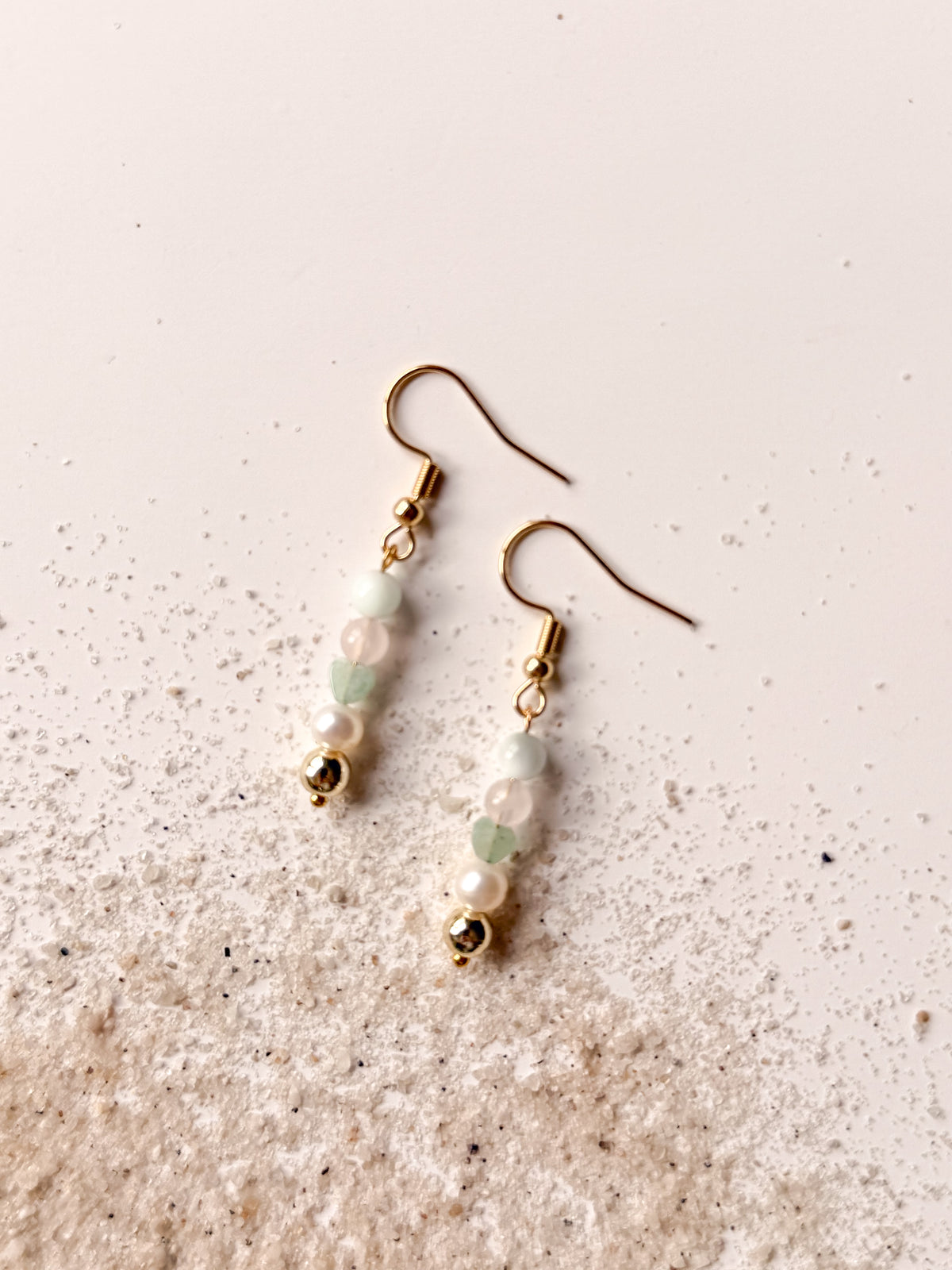 Sea Glass Gemstone Earrings